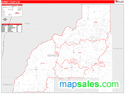 Burnett County, WI Wall Map