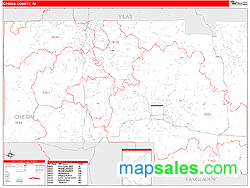 Oneida County, WI Zip Code Wall Map