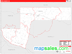 Pepin County, WI Zip Code Wall Map