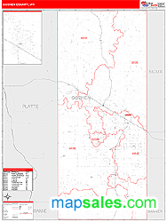 Goshen County, WY Wall Map