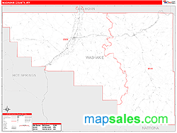 Washakie County, WY Wall Map