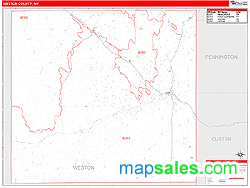 Weston County, WY Wall Map
