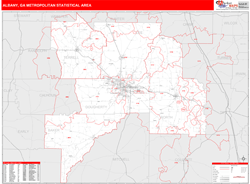 Albany Metro Area Wall Map