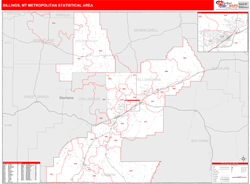 Billings Metro Area Wall Map