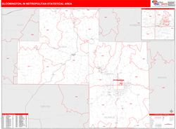 Bloomington Metro Area Wall Map