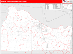 Decatur Metro Area Wall Map