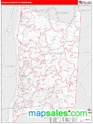 Dutchess County Metro Area Wall Map