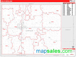 Enid Metro Area Wall Map