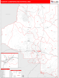 Flagstaff Metro Area Wall Map