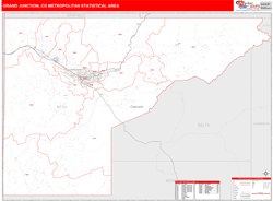 Grand Junction Metro Area Wall Map