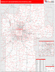 Kansas City Metro Area Wall Map