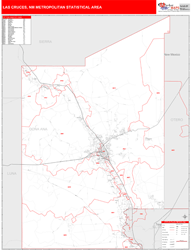 Las Cruces Metro Area Wall Map