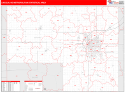 Lincoln Metro Area Wall Map