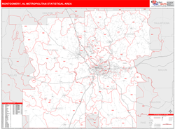 Montgomery Metro Area Wall Map