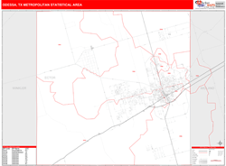 Odessa Metro Area Wall Map