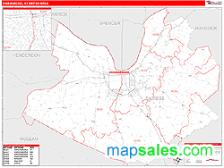 Owensboro Metro Area Wall Map