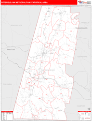 Pittsfield Metro Area Wall Map