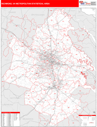 Richmond Metro Area Wall Map