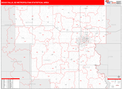 Sioux Falls Metro Area Wall Map