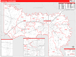 Texarkana Metro Area Wall Map