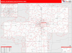 Wichita Metro Area Wall Map