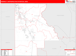 Sebring Metro Area Wall Map