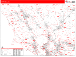 North Bay Metro Area Wall Map