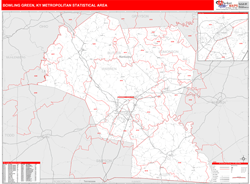 Bowling Green Metro Area Wall Map