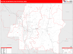 Dalton Metro Area Wall Map