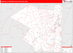 Kingston Metro Area Wall Map