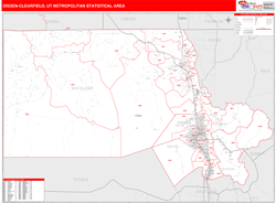 Ogden-Clearfield Metro Area Wall Map