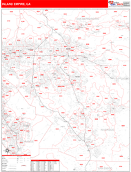 Inland Empire Metro Area Wall Map