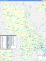 Lowell Metro Area Wall Map