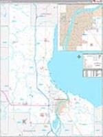 Bay County, MI Wall Map