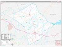Lee County, TX Wall Map