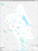 Napa Metro Area Wall Map
