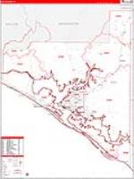 Bay County, FL Wall Map