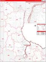 Bay County, MI Wall Map