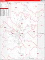 Lee County, MS Wall Map