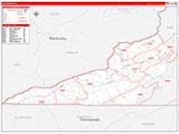 Lee County, VA Wall Map