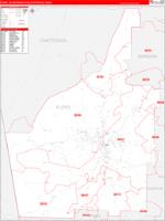 Rome Metro Area Wall Map