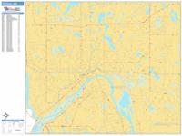 St Paul Wall Map