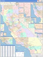 California Wall Map