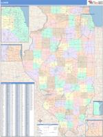 Illinois Wall Map