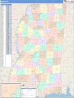 Mississippi Wall Map