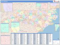North Carolina Wall Map