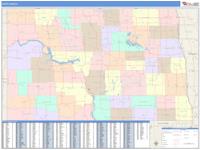 North Dakota Wall Map
