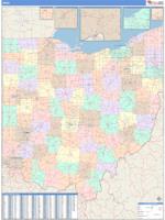 Ohio Wall Map