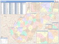 West Virginia Wall Map