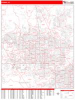 Phoenix, AZ Zip Code Wall Map